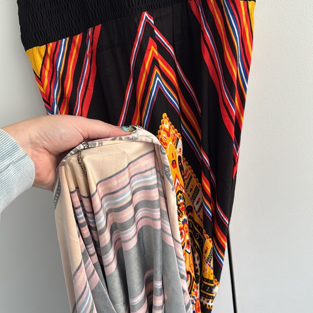 Boston Proper Multicolored Patterned Maxi Dress, … - image 8